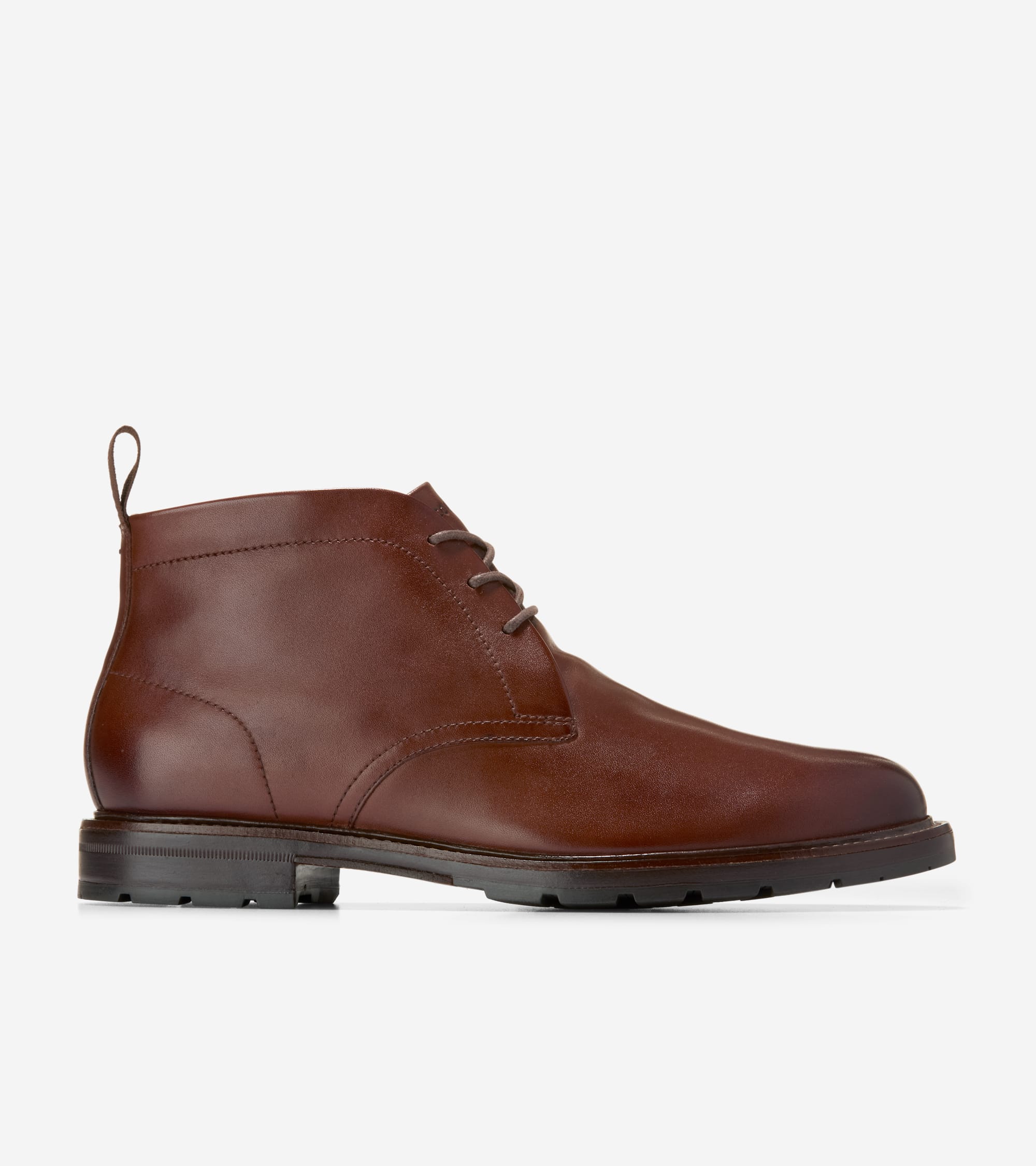 Cole Haan Men\'s Burgundy Leather Chukka Boots with Tan Laces Men main image 2