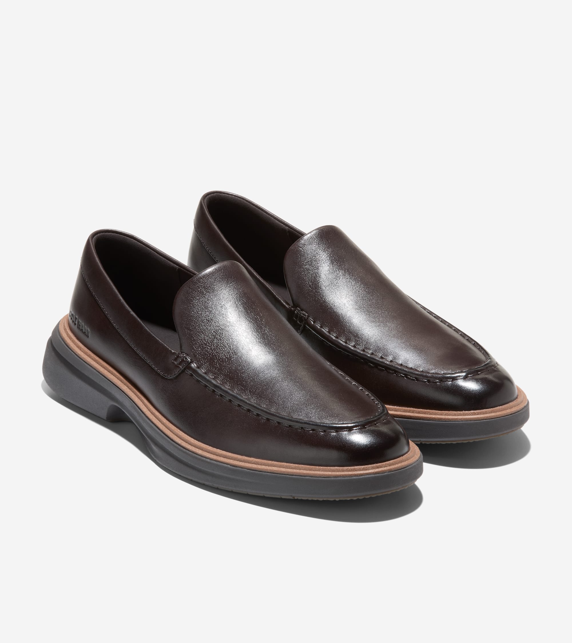 COLE HAAN ブラック モカシン　ローファー ブラックレザーモカシンローファー - メルカリ