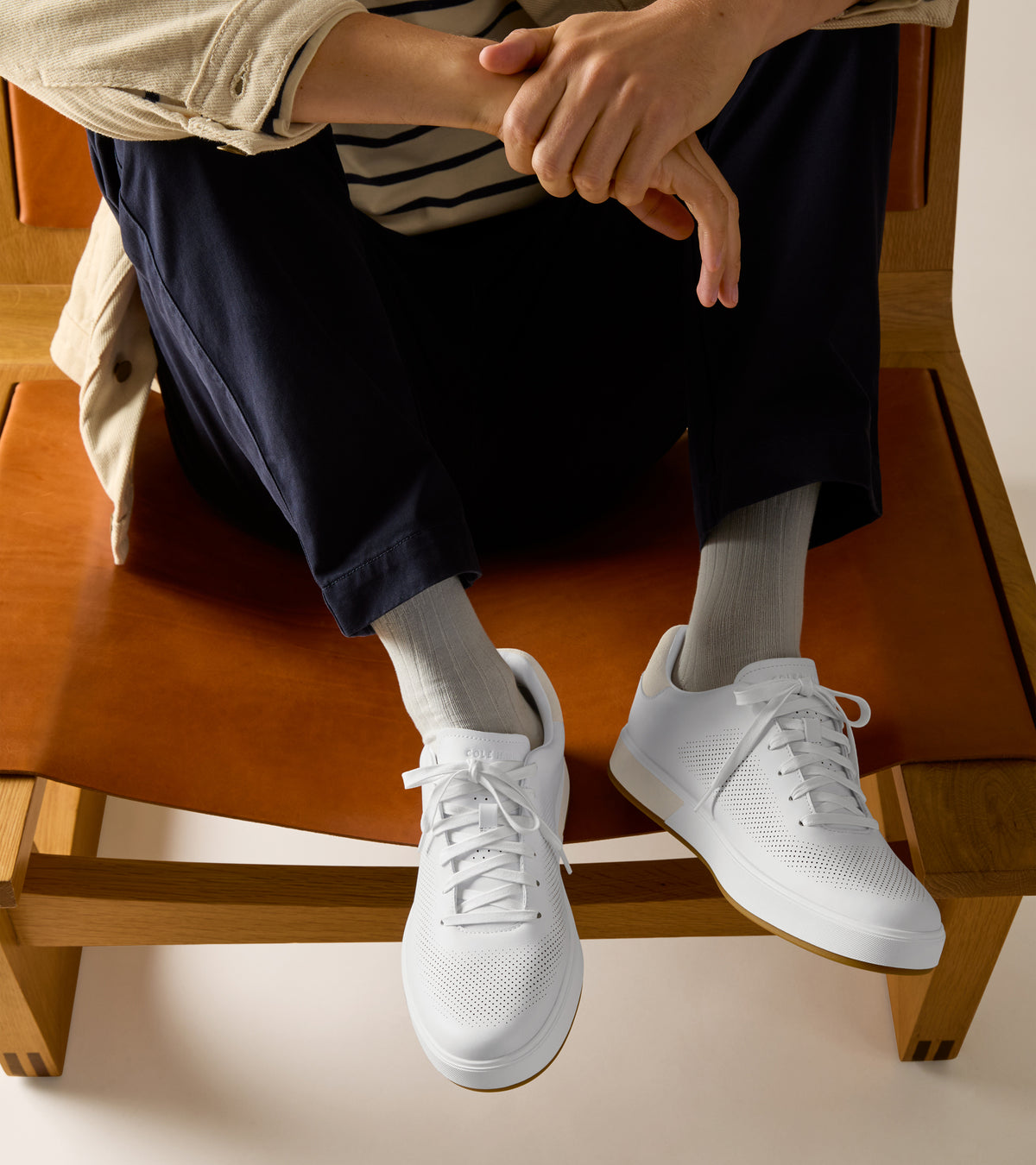 Men's GrandPrø Angleace Sneakers-Optic White-Silver Birch