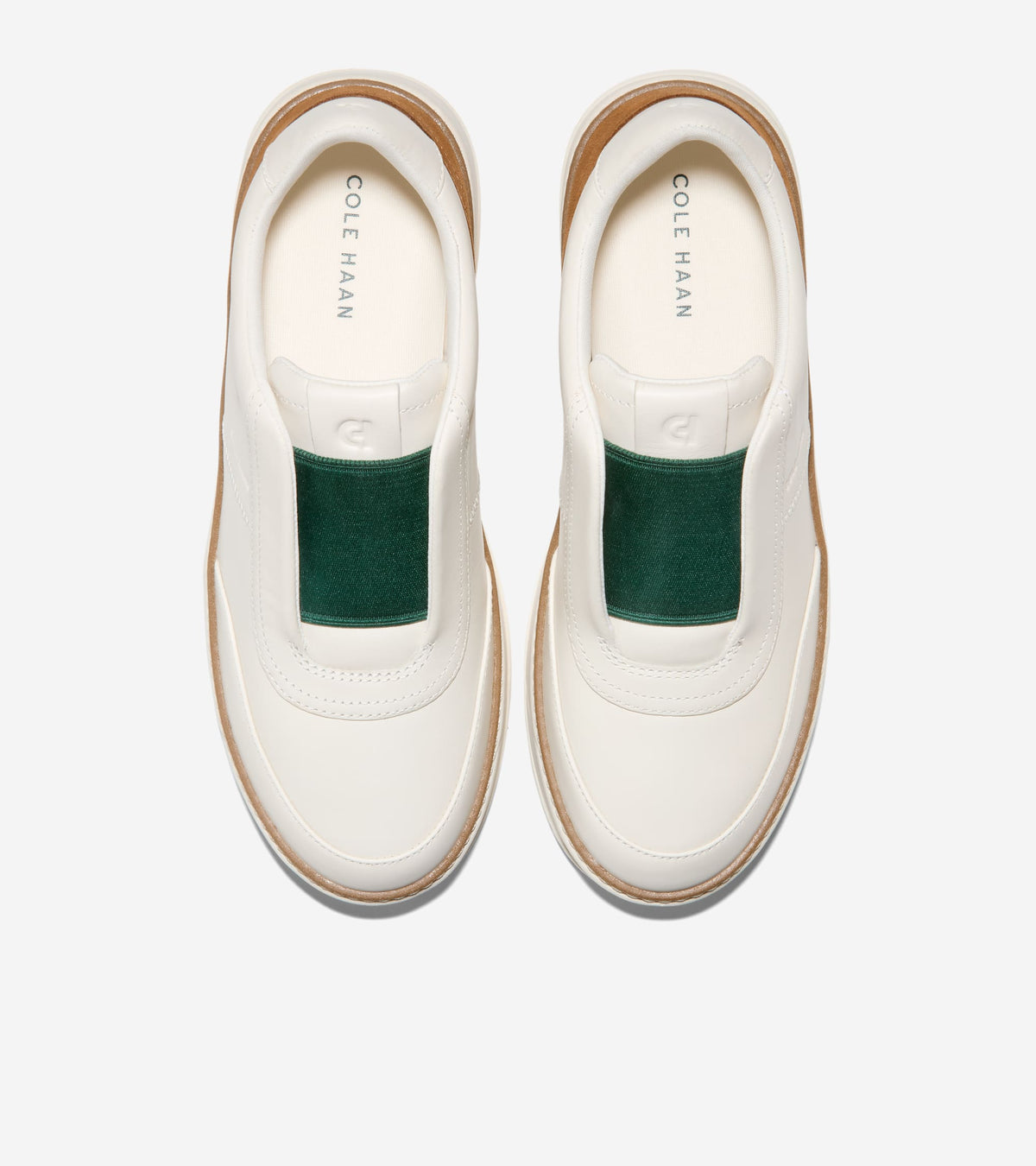 Women's GrandPrø Maxfield Slip-On Sneakers-Ivory-Tobacco-Rainforest