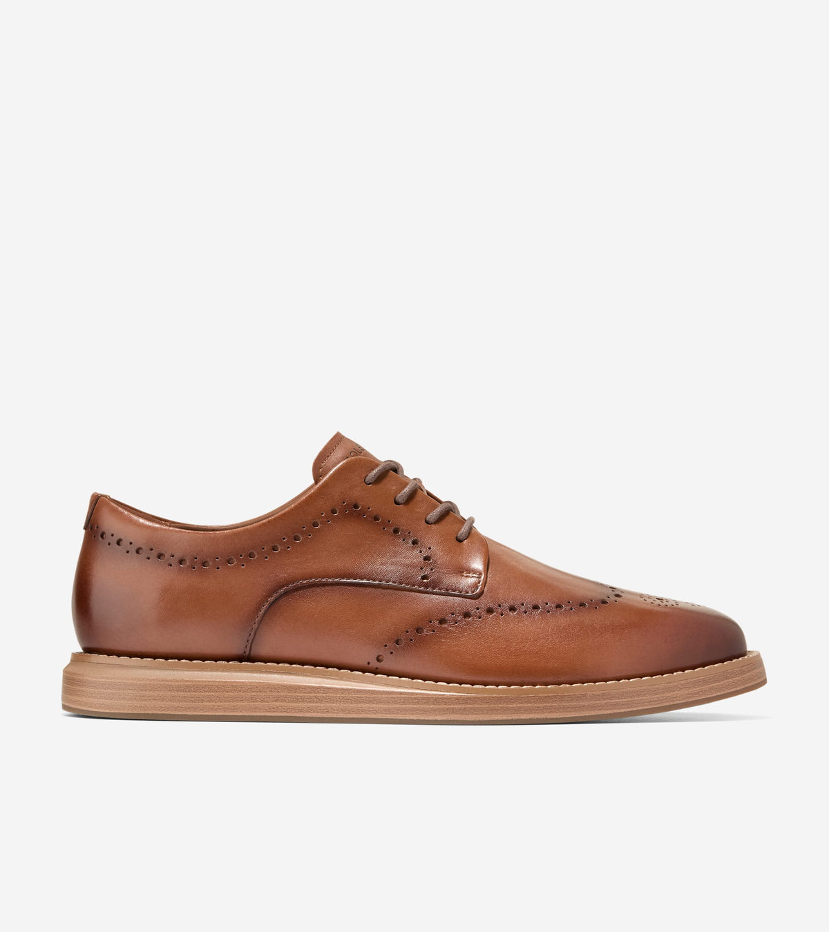 Men's Grand Neoclassic Flexcraft Wingtip Oxfords-British Tan-Italian Dark Natural