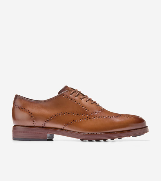 Men's Ledley Grand Brogue Wingtip Oxfords-British Tan-Dark Natural