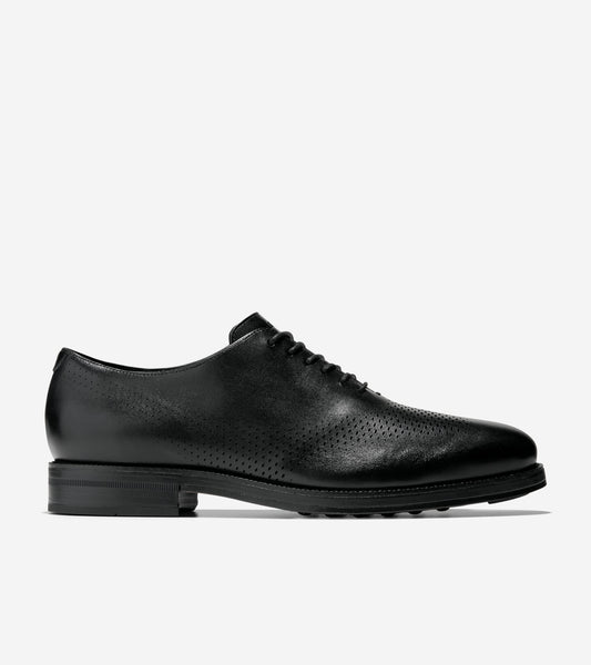 Men's Ledley Grand Flexcraft Laser Wingtip Oxfords-Black