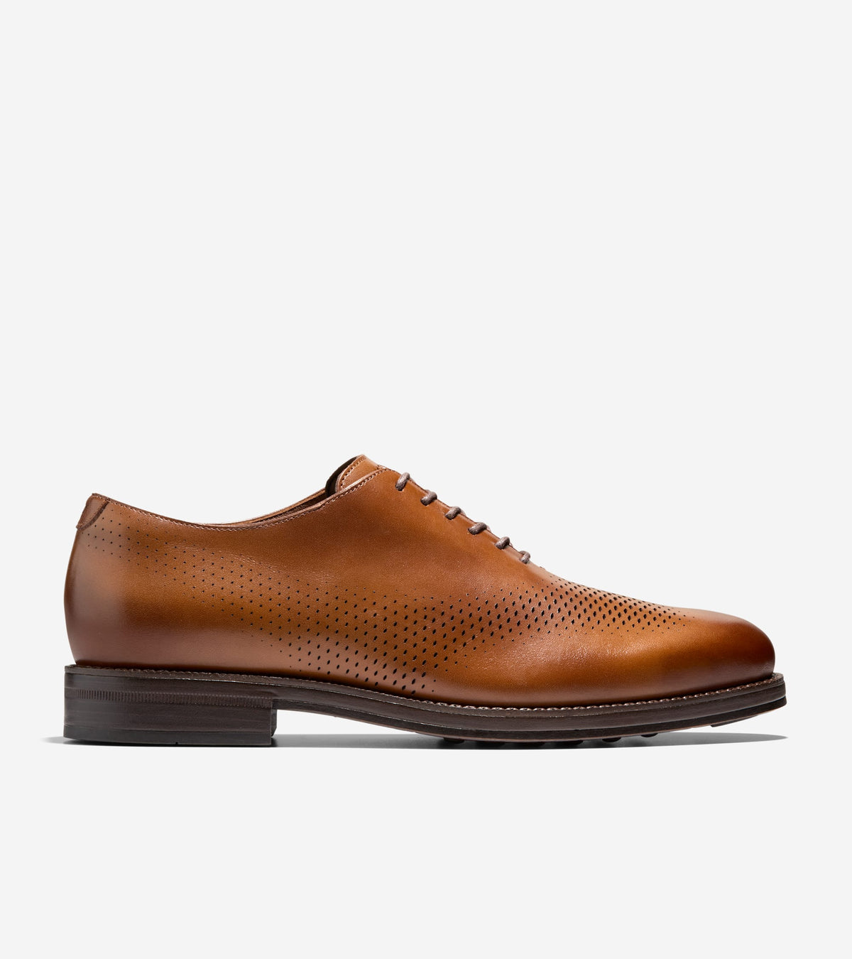 Men's Ledley Grand Flexcraft Laser Wingtip Oxfords-British Tan-Dark Brown