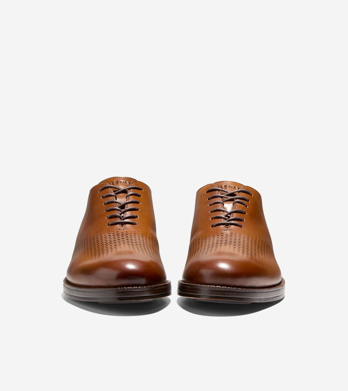 Men's Ledley Grand Flexcraft Laser Wingtip Oxfords-British Tan-Dark Brown