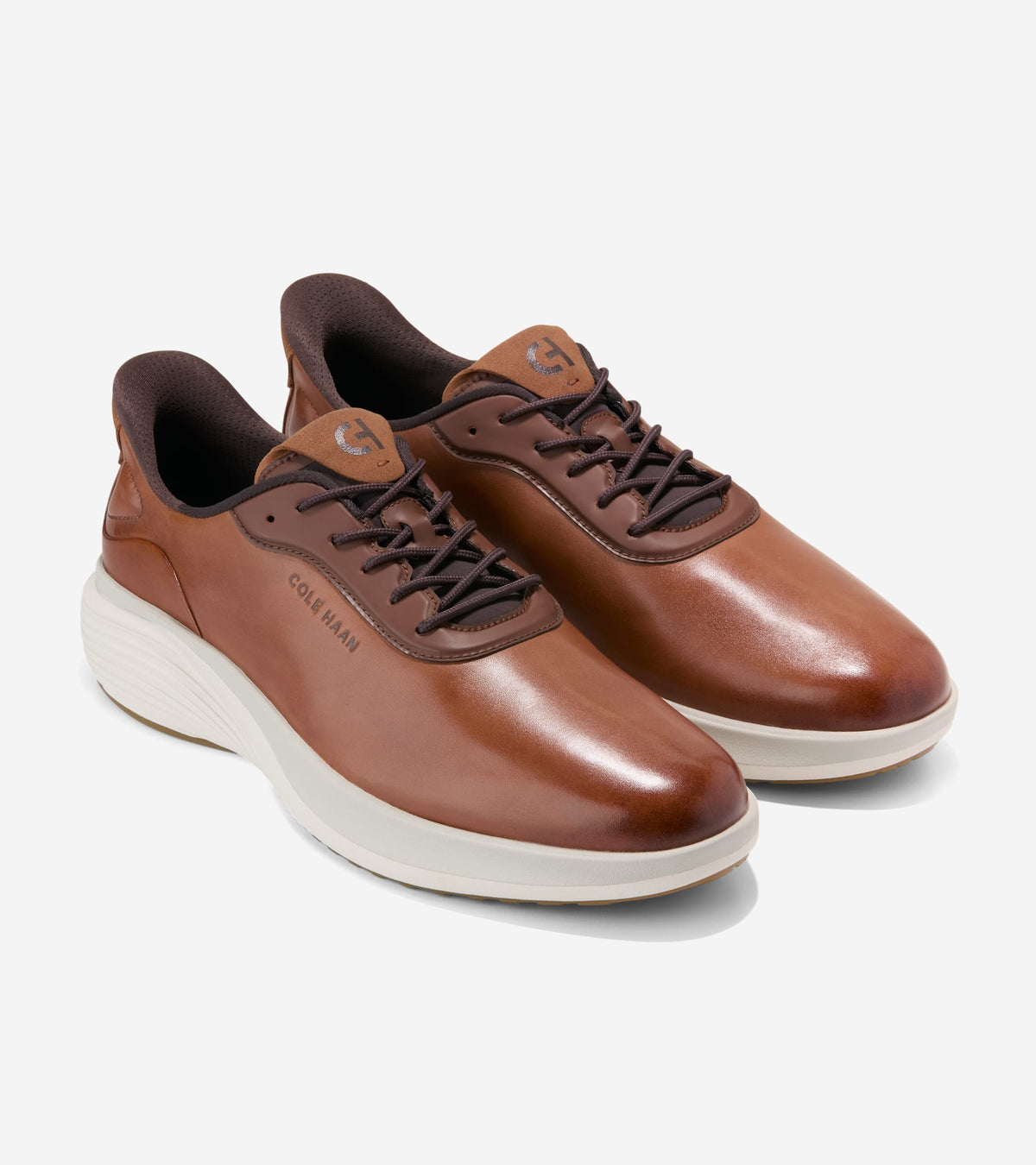 Men's ØriginalGrand Neoarc Quick-On Plain Toe Oxfords-British Tan-Pumice Stone-Ivory