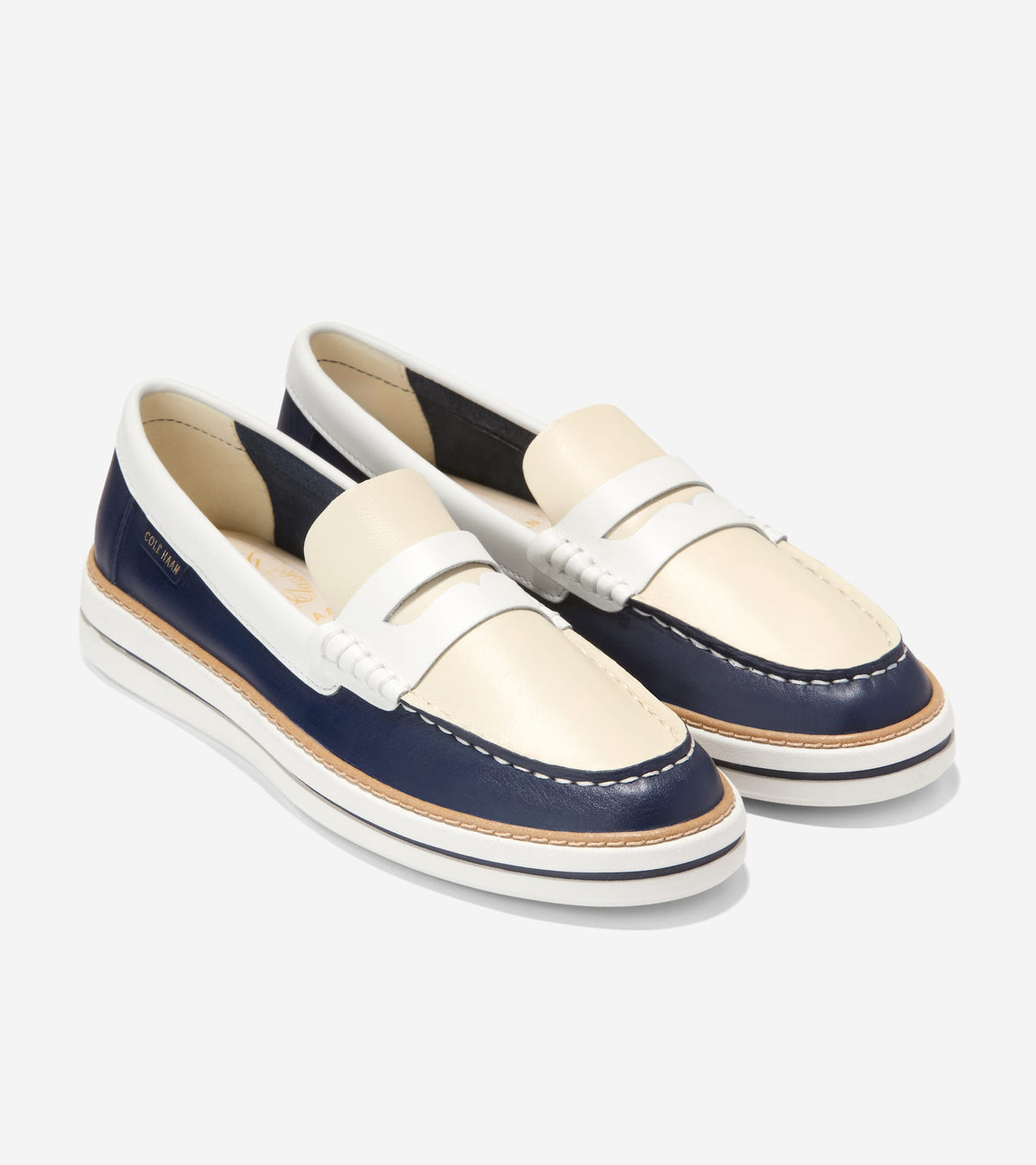 Women's Pinch Long-Weekender Penny Loafers-Midnight Moon-Powder