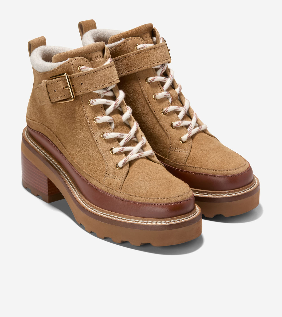 Women's Shibley Waterproof Lace-Up Booties-Golden Honey