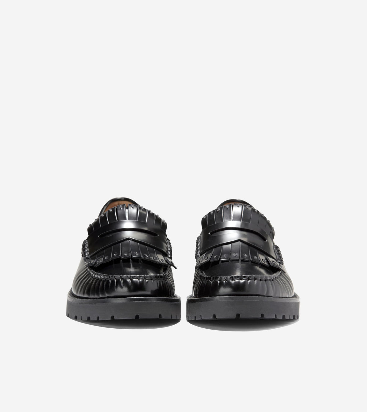 Women's Treena Lug Kiltie Loafers-Black