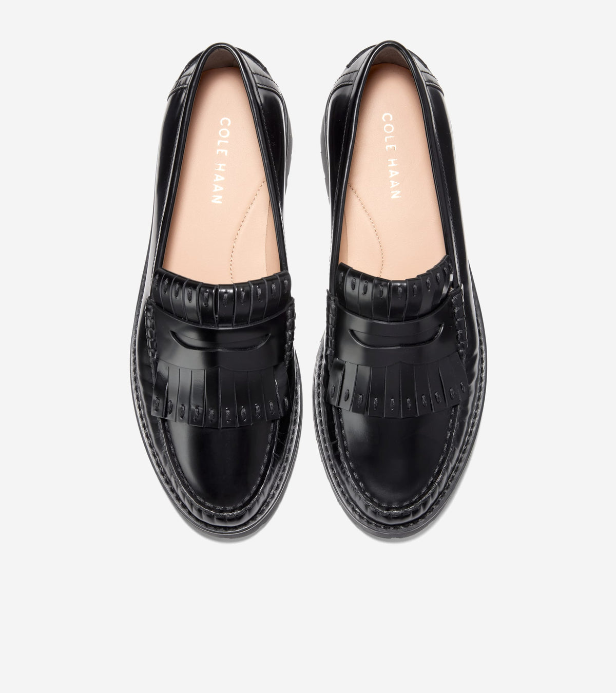 Women's Treena Lug Kiltie Loafers-Black