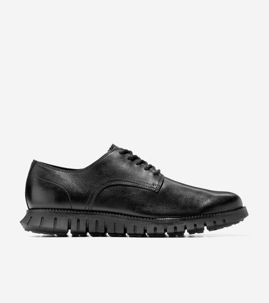 Men's ZERØGRAND Remastered Plain Toe Oxfords-Black