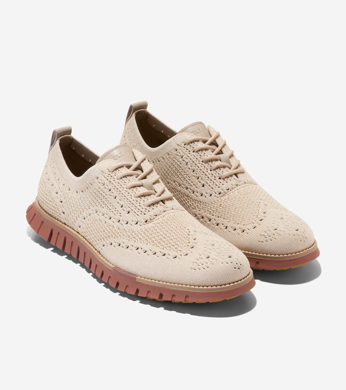 Men's ZERØGRAND Remastered Stitchlite™ Wingtip Oxfords-Oxford Tan-Angora-Dark Sequoia