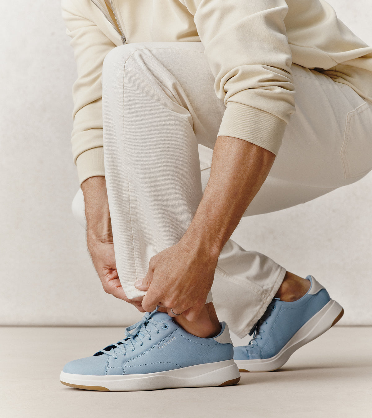 Men's GrandPrø Tennis 2.0 Sneakers-Dusty Blue-Ivory